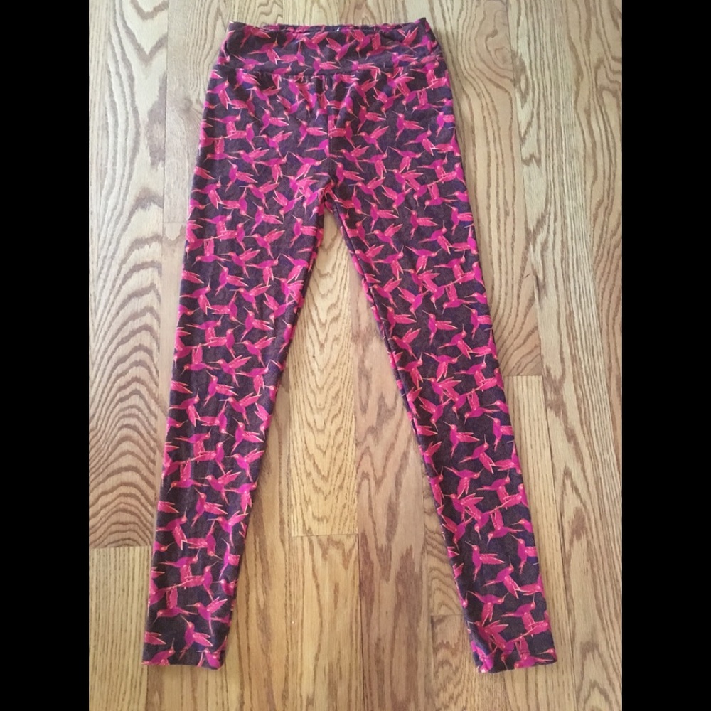 Lularoe Leggings Hummingbird Print